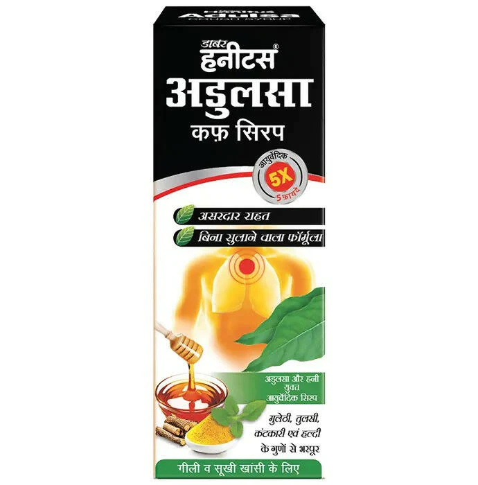 Dabur Honitus Adulsa Cough Syrup, 100 ml-3.webp